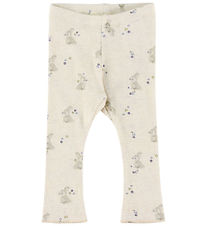 Name It Leggings - Rib - NbfDiakab - Peyote Melange m. Kaniner