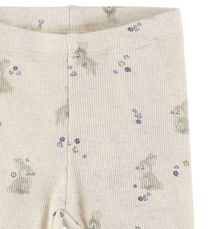 Name It Leggings - Rib - NbfDiakab - Peyote Melange m. Kaniner