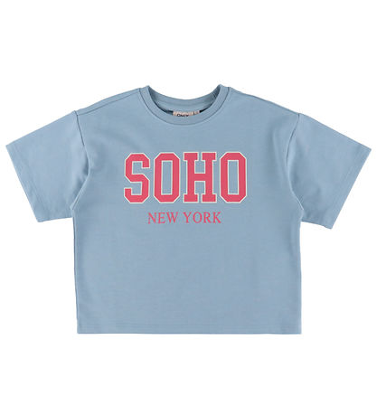 Kids Only T-shirt - KogDitta - Soft Chambray/SOHO New York/Tiger