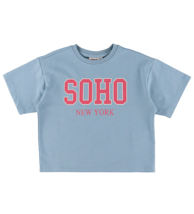 Kids Only T-shirt - KogDitta - Soft Chambray/SOHO New York/Tiger