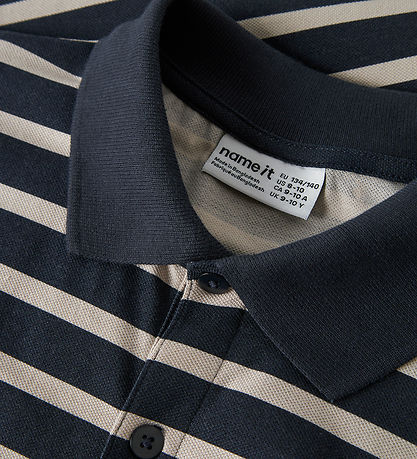 Name it Bluse - Polo - NkmVolo - Navy Blazer/Chateau Gray