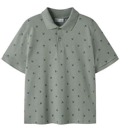 Name it Bluse - Polo - NkmVolo - Shadow/Palm