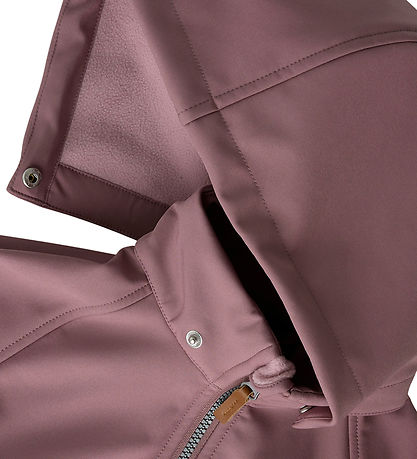 Name It Softshell Jacket w. Fleece - NmfAlfa08 - Grape Shake