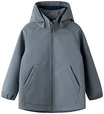 Name It Softshell Jacket w. Fleece - NmmAlfa08 - Flint Stone