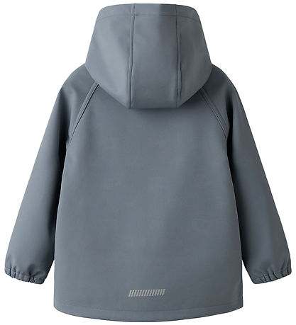 Name It Softshelljakke m. Fleece - NmmAlfa08 - Flint Stone