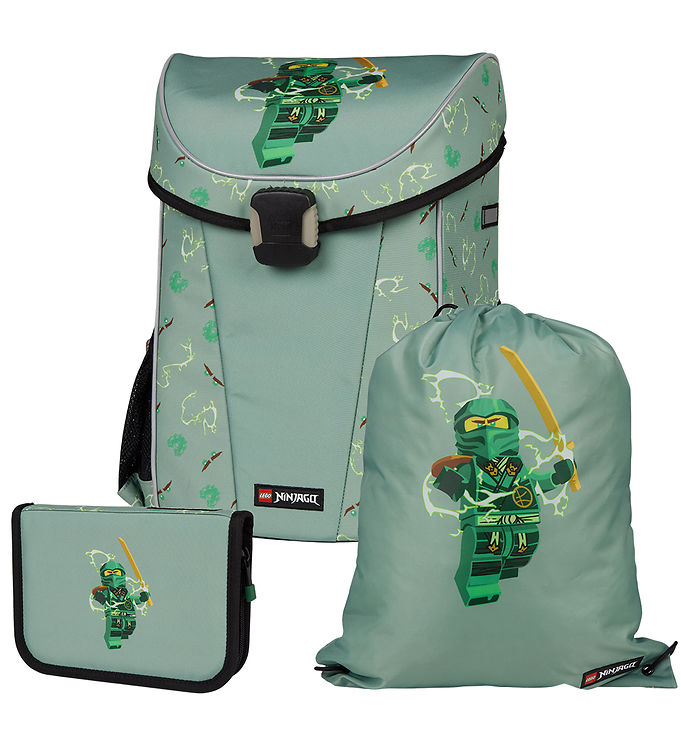 LEGO ® Ninjago Skoletaskesæt - 29,5 L - Easy Light - Spinjitzu Ma