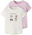 Name It T-shirts - NmfVix - 2-pak - Pirouette/Cloud Dancer