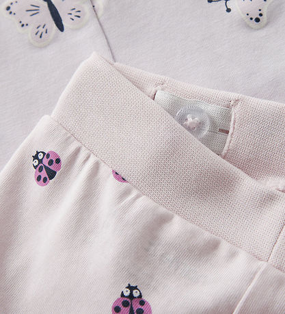 Name It Bukser - NbfVandora - 2-pak - Lavender Fog/Cradle Pink