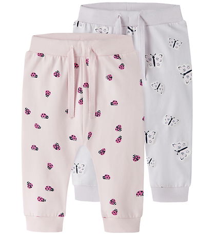 Name It Bukser - NbfVandora - 2-pak - Lavender Fog/Cradle Pink