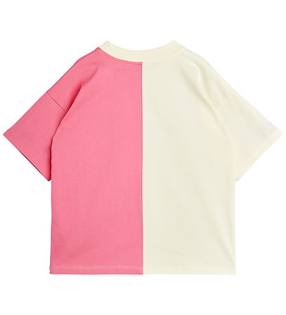 Mini Rodini T-Shirt - Travel Agentur - Rosa/Beige