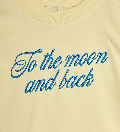 Mini Rodini T-skjorte - Til månen - Gul