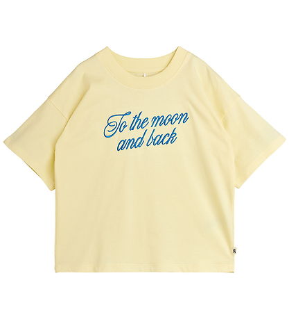 Mini Rodini T-skjorte - Til månen - Gul