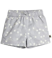 Mini Rodini Shorts de Bain - Chute d'étoiles - Gris