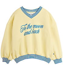 Mini Rodini Sweatshirt - To The Moon - Gul