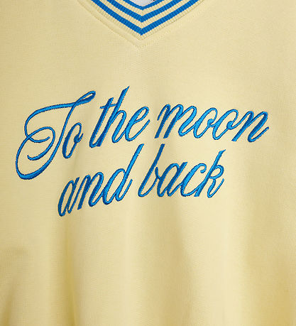 Mini Rodini Sweatshirt - To The Moon - Gul