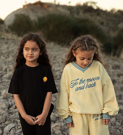 Mini Rodini Sweatshirt - To The Moon - Gul