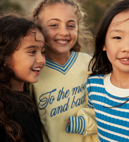 Mini Rodini Sweatshirt - To The Moon - Gul