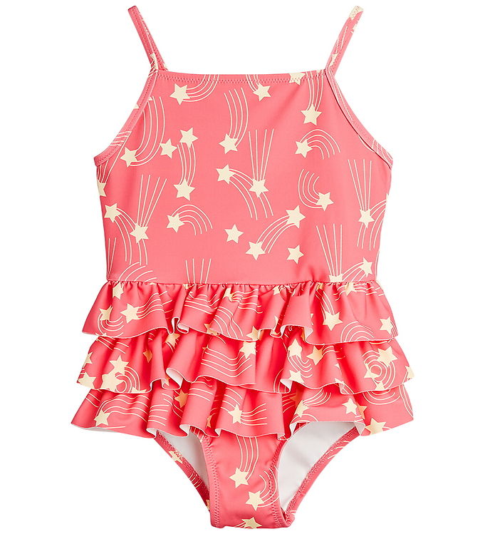 Mini Rodini Badedragt - UV40+ - Starfall - Pink