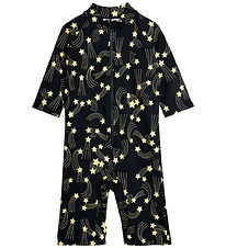 Mini Rodini Combinaison de Bain - UV40+ - Chute d'étoiles - Noir