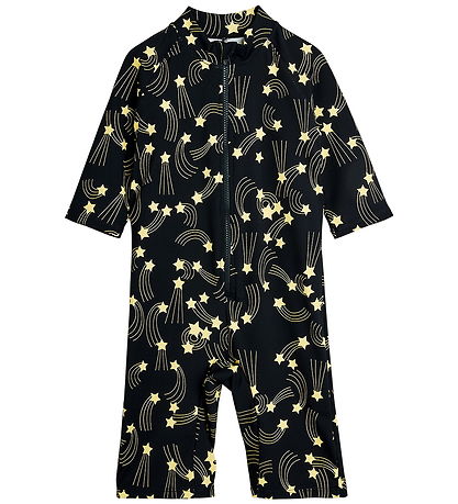 Mini Rodini Badedrakt - UV40+ - Stjernefall - Svart