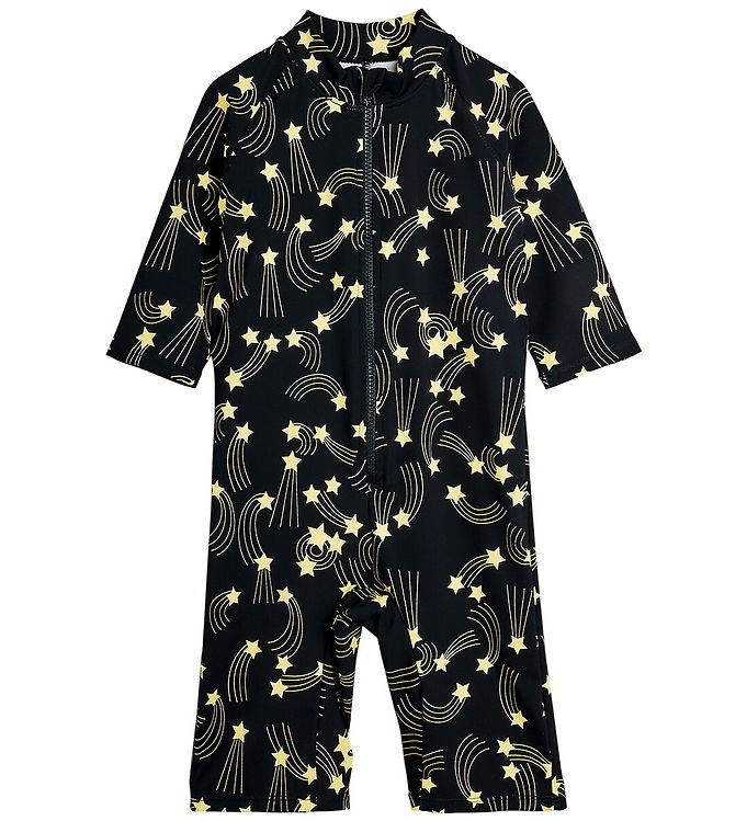 Mini Rodini Badeheldragt - UV40+ - Starfall - Sort