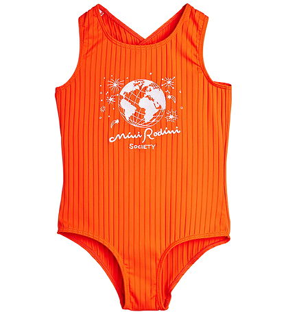 Mini Rodini Badedrakt - UV40+ - Samfunn - Rød