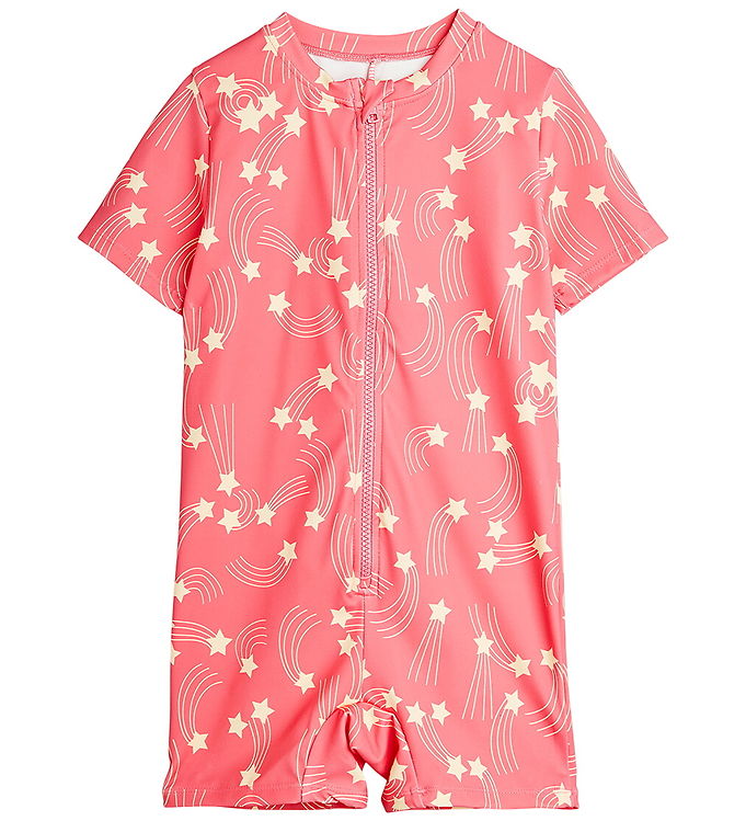 Mini Rodini Badeheldragt - UV40+ - Starfall - Pink
