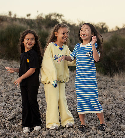 Mini Rodini Sweatpants - To The Moon - Gul