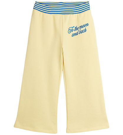 Mini Rodini Sweatpants - To The Moon - Gul