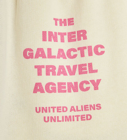 Mini Rodini Sweatpants - Travel Agency - Beige/Rosa