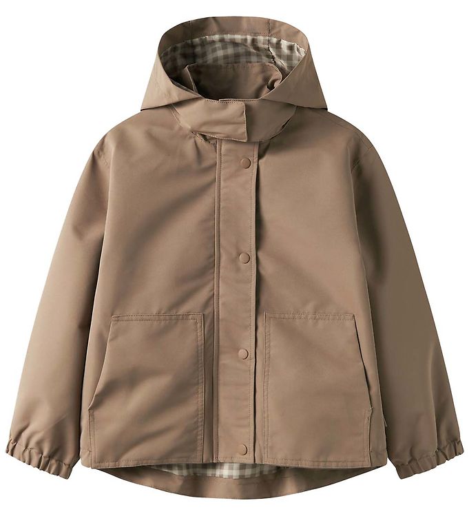 Name It Malex08 - Børn Vandtæt Trench Jakke - Brun - 146