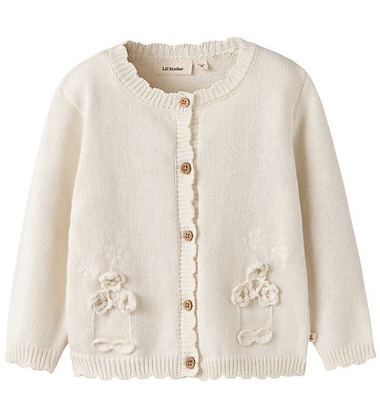 Lil Atelier Cardigan - NmfDola - Coconut Milk