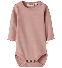 Lil' Atelier Bodysuit l/s - NbfDimia - Misty Rose