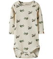 Lil' Atelier Bodysuit l/s - NbmLayo - Coconut Milk/Airplane