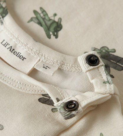 Lil Atelier Body L/Æ - NbmLayo - Coconut Milk/Airplane