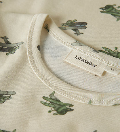 Lil Atelier Bluse - NmmLayo - Coconut Milk/Airplane