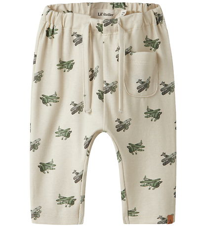 Lil Atelier Bukser - NbmLayo - Coconut Milk/Airplane