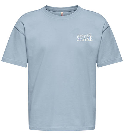 Kids Only T-shirt - Loose - Noos - KogHelen - Soft Chambray/Milk