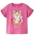 Name It T-shirt - NmfVilena - Strawberry Moon/Hello CAT