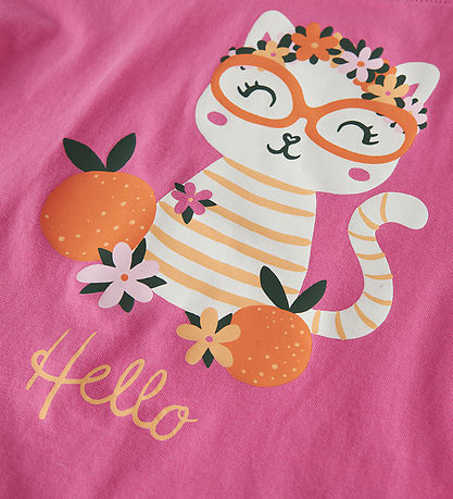 Name It T-shirt - NmfVilena - Strawberry Moon/Hello Cat