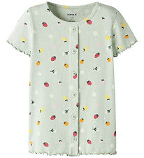 Name It T-shirt - NmfVemia - Pale Aqua/Fruit Flowers