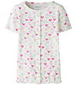 Name It T-shirt - NmfVemia - Cloud Dancer/Random Hearts