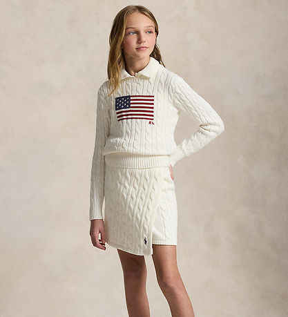 Polo Ralph Lauren Bluse - Strik - Deckwash White Multi