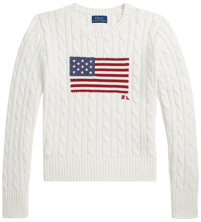 Polo Ralph Lauren Bluse - Strik - Deckwash White Multi