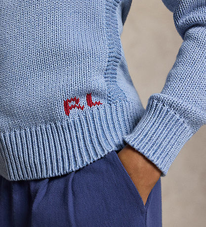 Polo Ralph Lauren Bluse - Strik - Blue Heather