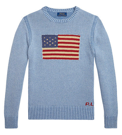 Polo Ralph Lauren Bluse - Strik - Blue Heather