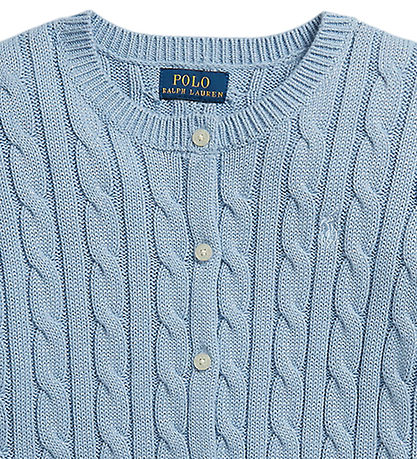 Polo Ralph Lauren Cardigan - Chambray Blue/ Metallic