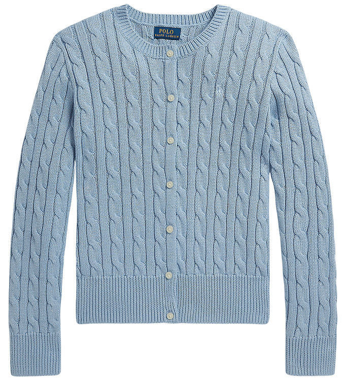 Polo Ralph Lauren Cardigan - Strik - Chambray Blue/Metallic