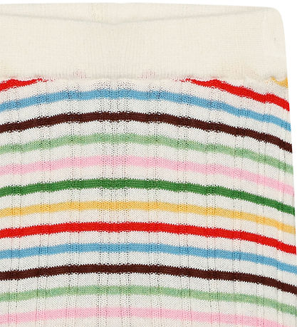 FUB Leggings - Rib - Strik - Multifarvet m. Striber