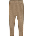 FUB Leggings - Rib - Strik - Camel Melange